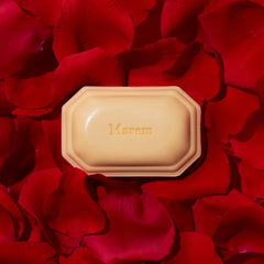 Caswell-Massey Marem soap wrapped for gifting with elegant label and ribbon.