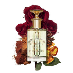 Caswell-Massey ROS EDP close-up, premium packaging and rose-forward aroma for refined evenings.