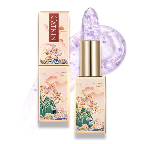 Catkin Lip Balm color-change application reveals a natural pink glow.