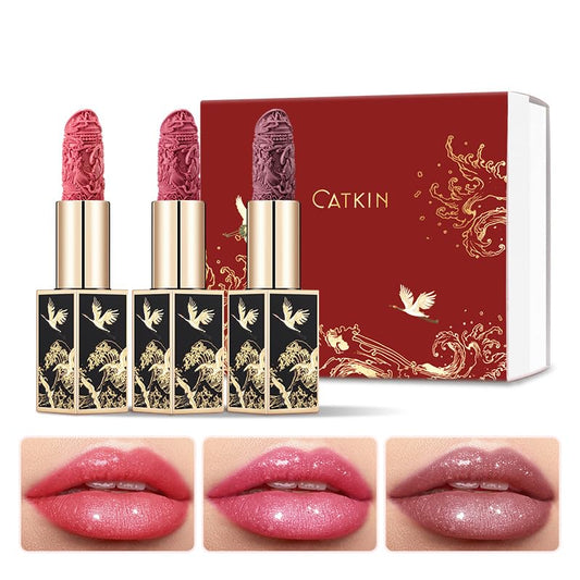 Catkin Lipstick Gift Set outer case showcases a premium design ideal for gifting