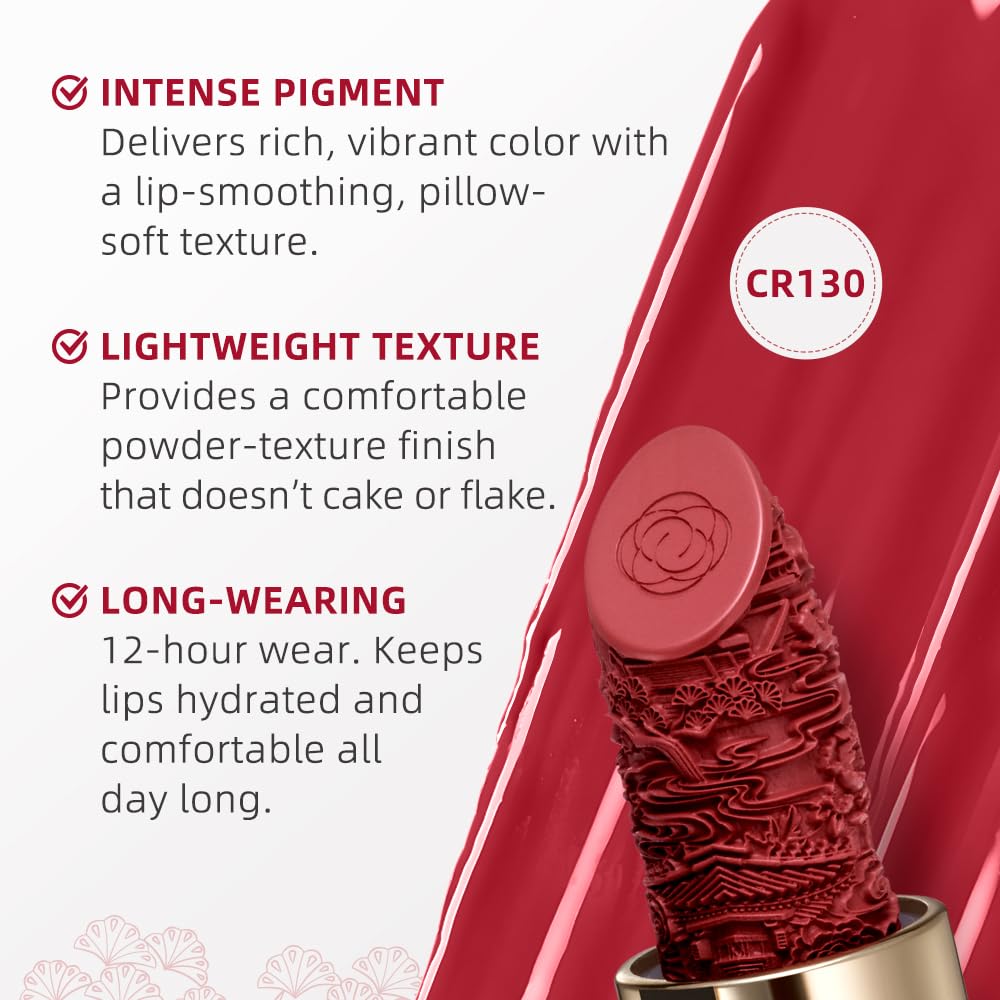 Catkin Moist Lipstick pigmentation close-up highlights buildable coverage.