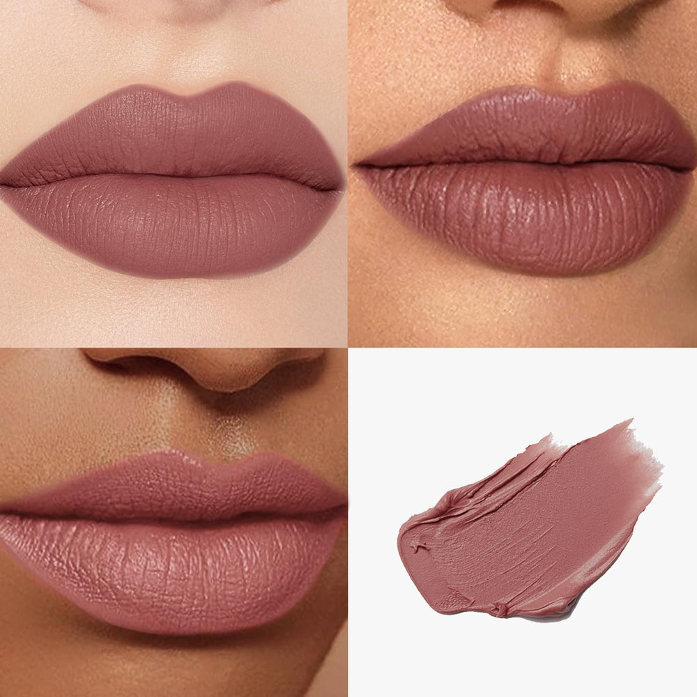 Catkin Moist Lipstick swatches reveal vibrant shades with a soft, matte finish.