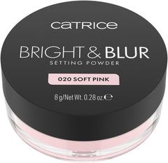 Catrice Bright and Blur Soft Peach 030 powder enhances warm undertones.