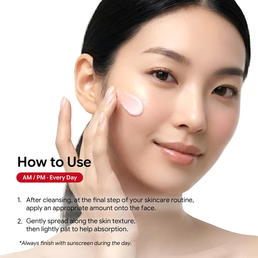 CAYCLLY Redbarrier Cream after-application glow suggesting hydrated, radiant skin