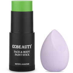 CCbeauty light green witch face paint stick for flawless cosplay makeup.
