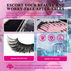 CCODDY Bombshell X application brush included for precise lash work.