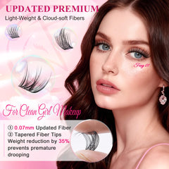 CCODDY lash clusters kit 5-styles variety shows five customizable styles
