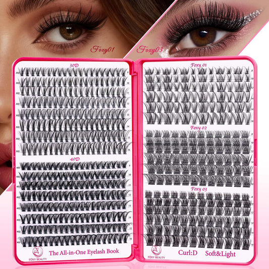 CCODDY lash clusters kit collection for versatile at-home lash looks