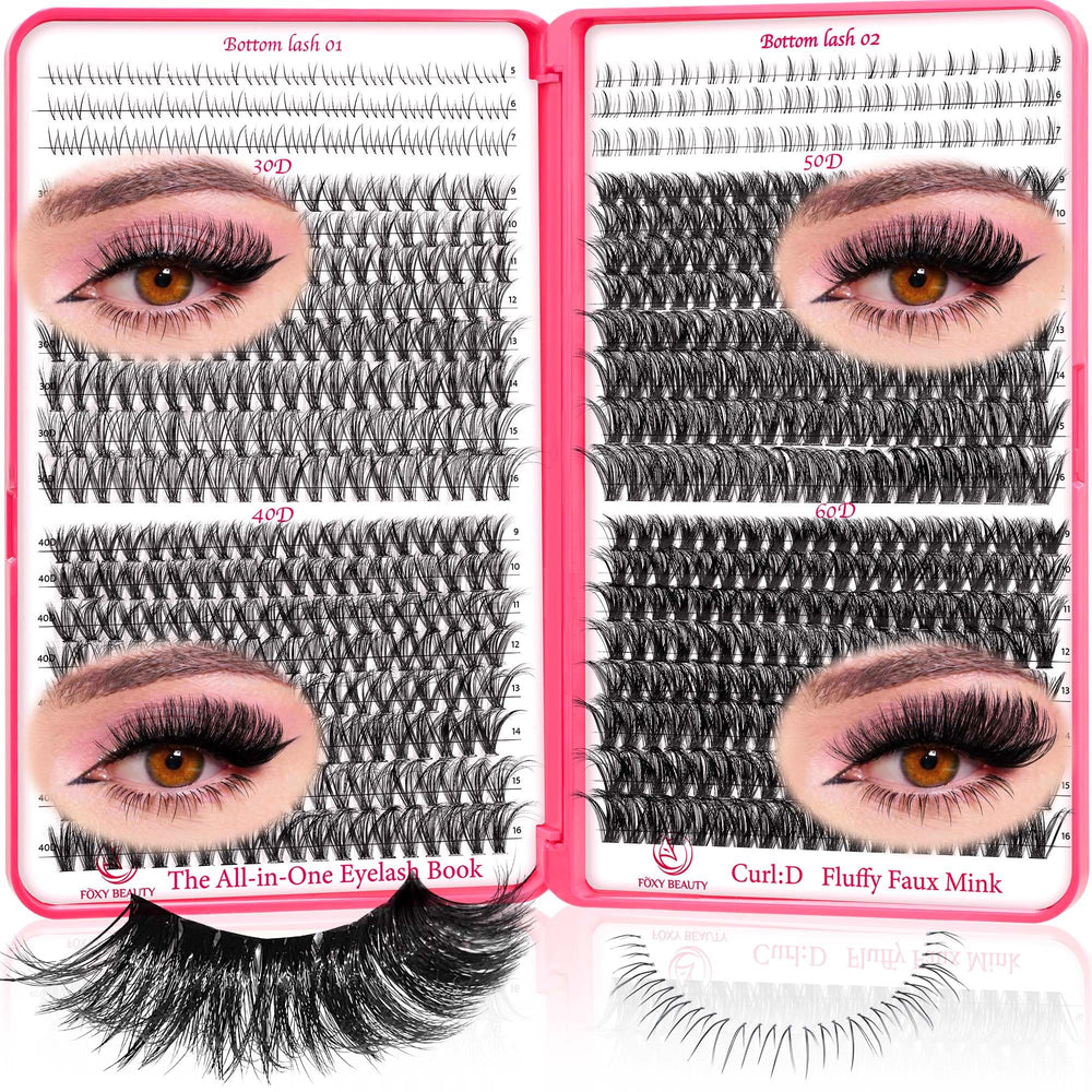 CCODDY upper lash clusters 9-16mm in D curl for dramatic volume.