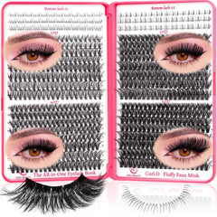 CCODDY upper lash clusters 9-16mm in D curl for dramatic volume.