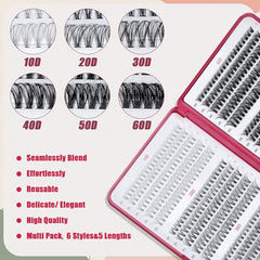 CCODDY lash tweezers and brush for precise, mess-free application