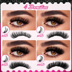 CCODDY multi-style combination enables center-eye, doll-eye, and dramatic lash looks.