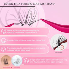 CCODDY Nova Lash Clusters 6-styles display enables versatile eye makeup looks