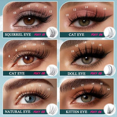 CCODDY Vasa Muse Lash Clusters 10-16mm range for versatile eye framing.
