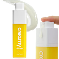 C Creamy Skincare step-by-step application on clean skin