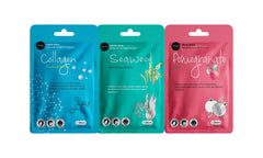 Celavi Essence mask pack close-up showing individual sheets for hydration.