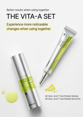 Celimax Vita A Retinol Shot night routine close-up emphasizes hypoallergenic reassurance