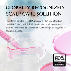 CELONIA NGF 574H bottle close-up highlighting ingredients for hair vitality.