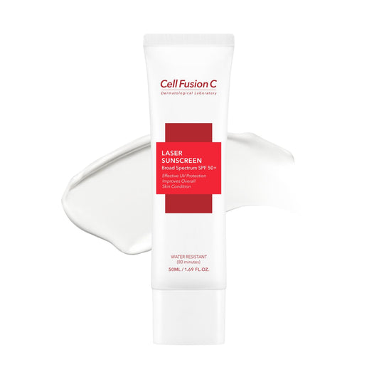 Cell Fusion C Laser Sunscreen SPF 50 bottle front for everyday sun protection.