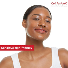 Cell Fusion C Laser Sunscreen packaging box displaying brand credibility.