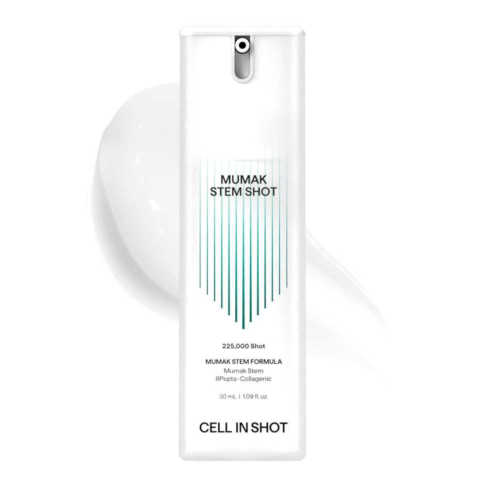 CELL IN SHOT Mumak serum bottle with pump for easy application and quick absorption