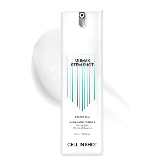 CELL IN SHOT Mumak serum bottle with pump for easy application and quick absorption