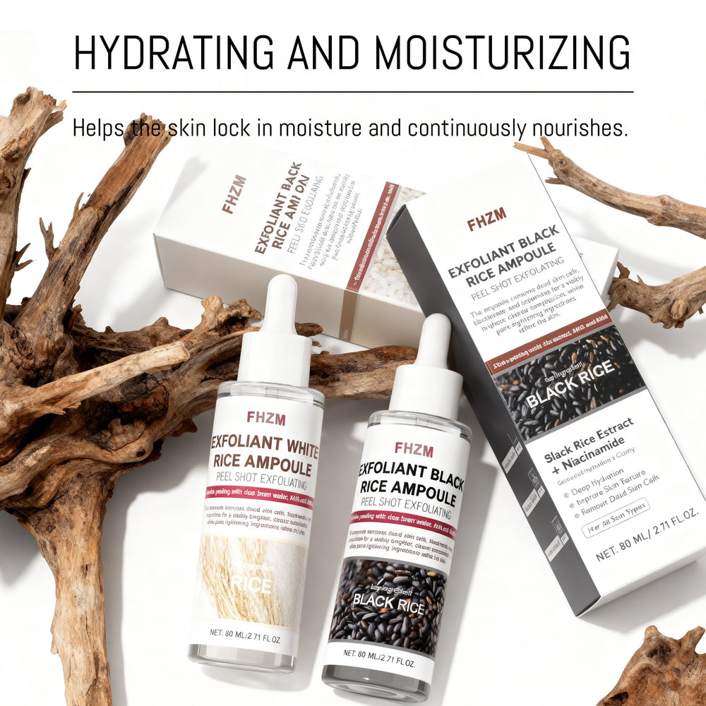 CellJuvMax Rice Exfoliating Ampoule with black rice antioxidants for gentle brightening