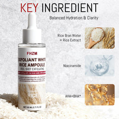 CellJuvMax Rice Exfoliating Ampoule gel texture for fast absorption