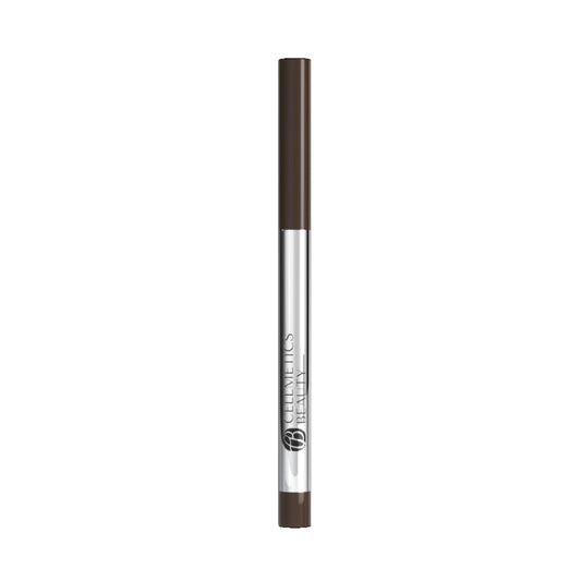 CELLMETICS Beauty long-wear cream eyeliner swatch in cold brown for mature eyes.