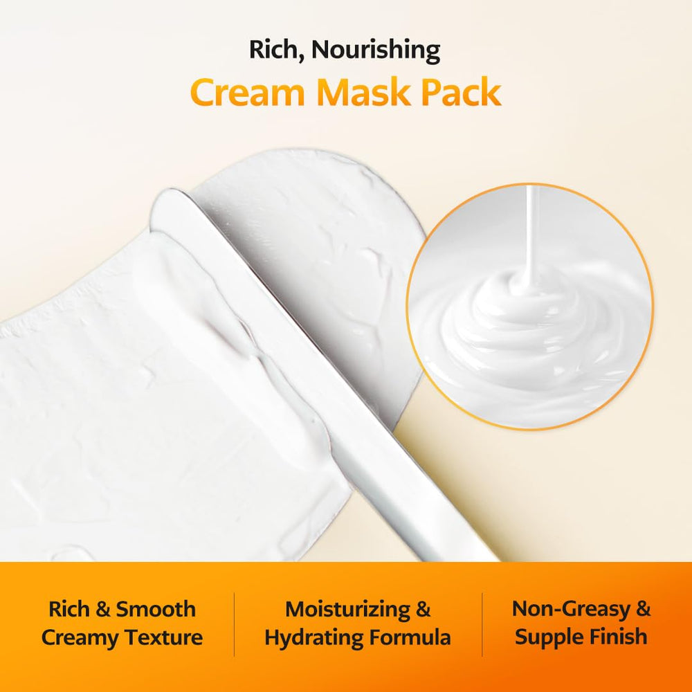 Cellology Meliturn Cream Pack lid open beside single-use pouch, easy to access.