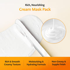 Cellology Meliturn Cream Pack lid open beside single-use pouch, easy to access.