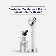 Centellian 24 ingredients montage highlights glutathione, tranexamic acid and vitamins for protection.