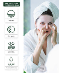 CENTELLIAN 24 Madeca Mask sheet laid flat for close contact