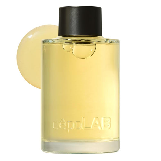 cepolab biogenic essence bottle close-up highlighting premium serum packaging
