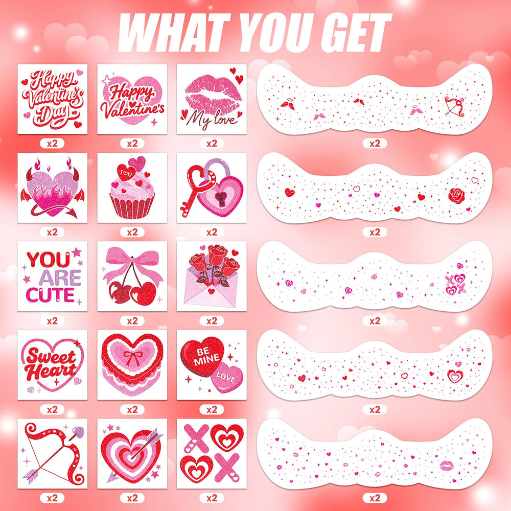 Cerlaza rose design tattoos add elegant accents for Valentine looks.