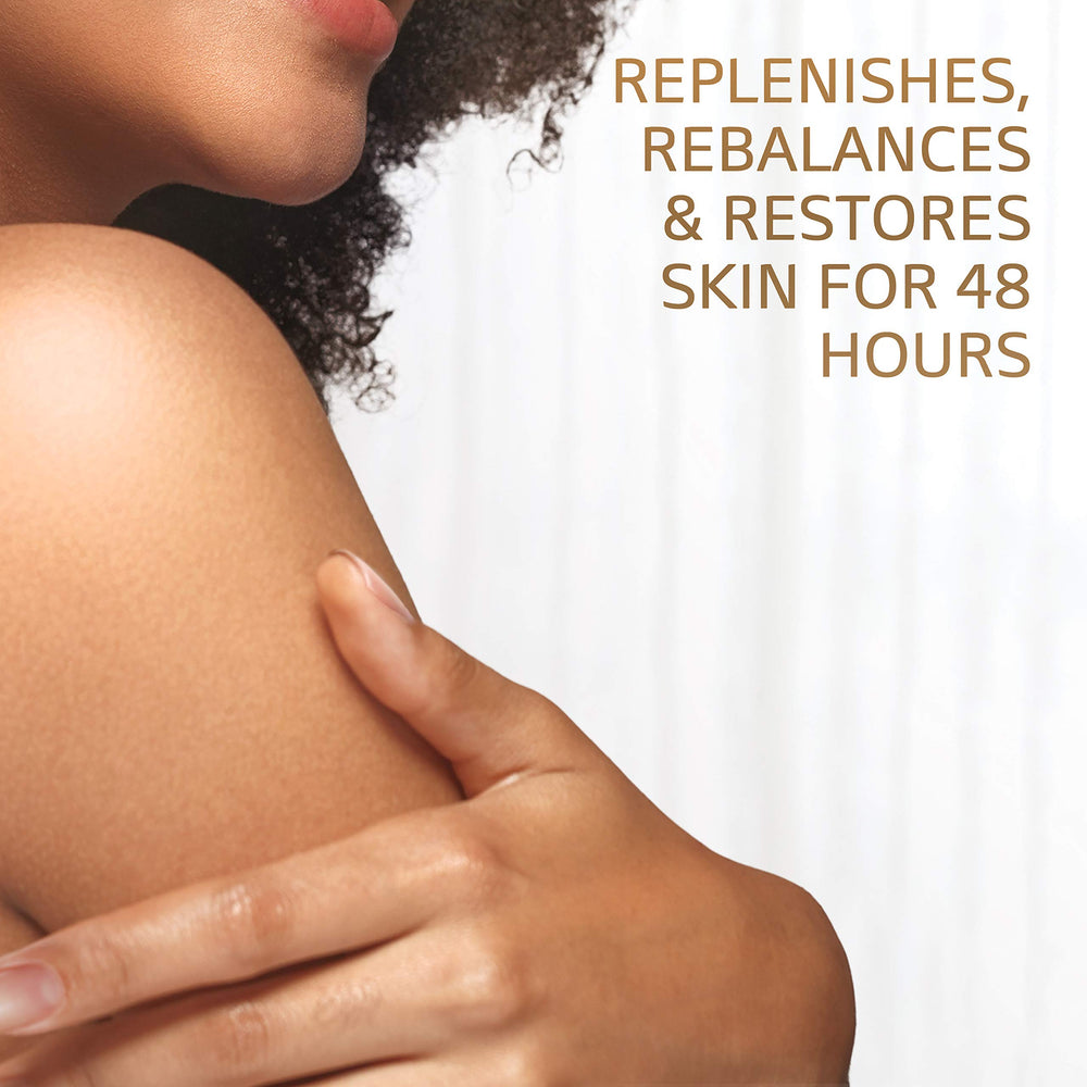 Applying Cetaphil Advanced Relief Lotion to arm for gentle absorption