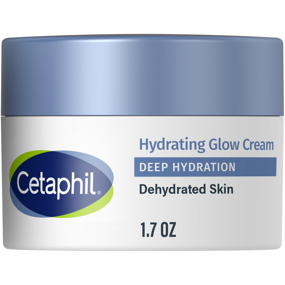 Cetaphil Deep Hydration Healthy Glow Day Cream container for lasting hydration.