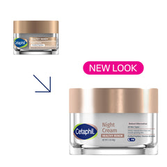 Cetaphil Healthy Renew Night Cream jar close-up highlighting rich texture