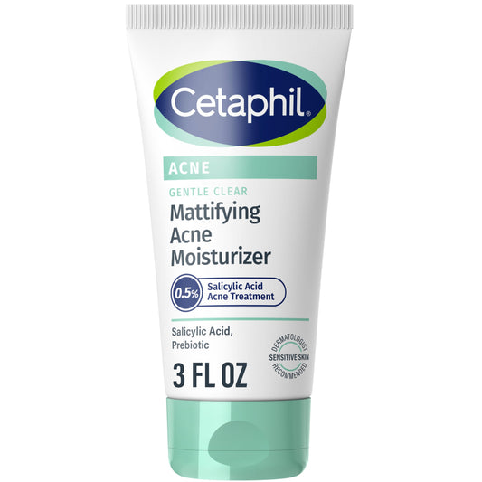 Cetaphil mattifying acne moisturizer bottle for oil control and smooth skin
