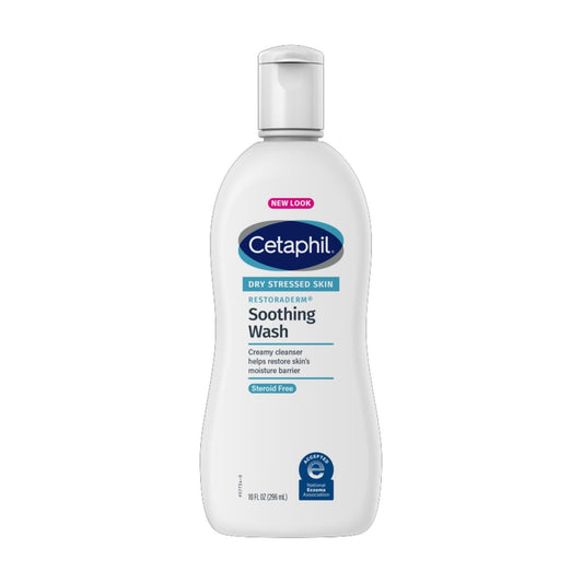 Cetaphil RestoraDerm Skin Restoring Body Wash bottle ready for daily use to soothe very dry skin