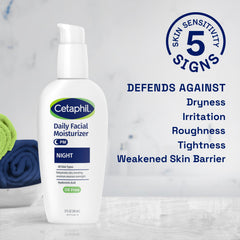 Packaging highlights Cetaphil sensitive skin friendly formulation