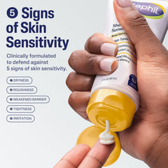 Cetaphil Sheer Mineral Sunscreen SPF 50 on the face provides a light, non-greasy finish.