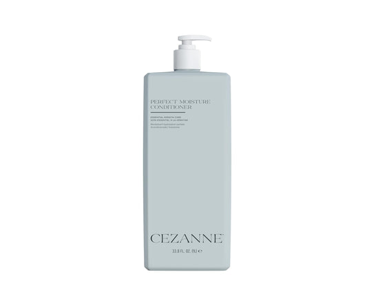 Cezanne Perfect Moisture Conditioner bottle for daily hydration and manageability.