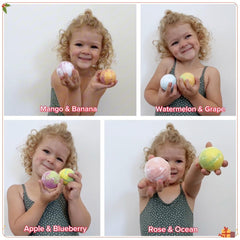 Cf Natural Daily Advent Calendar 24 bath bombs float and fizz, colorizing water playfully.