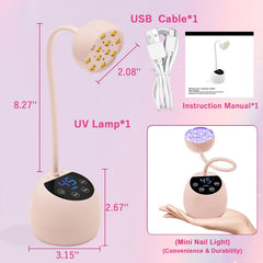 Auto sensor activates when hand approaches for convenient curing.
