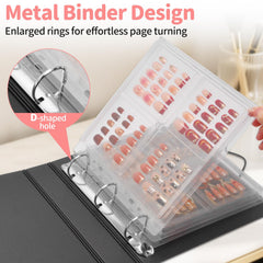 CGBE Nail Organizer illustrating adhesive strip installation for setup.