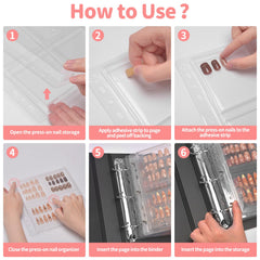 CGBE Nail Organizer page flip design for easy nail selection.
