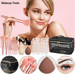 CHAFFUL cosmetic brush set, soft bristles for precise application.