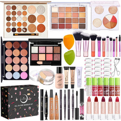 CHAFFUL all-in-one makeup kit collection provides a complete routine in one box.