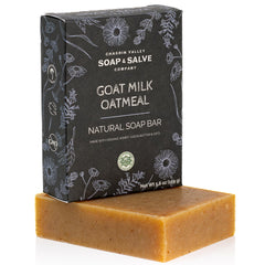 Chagrin Valley Goat Milk Oatmeal Soap Bar for gentle cleansing on dry skin.